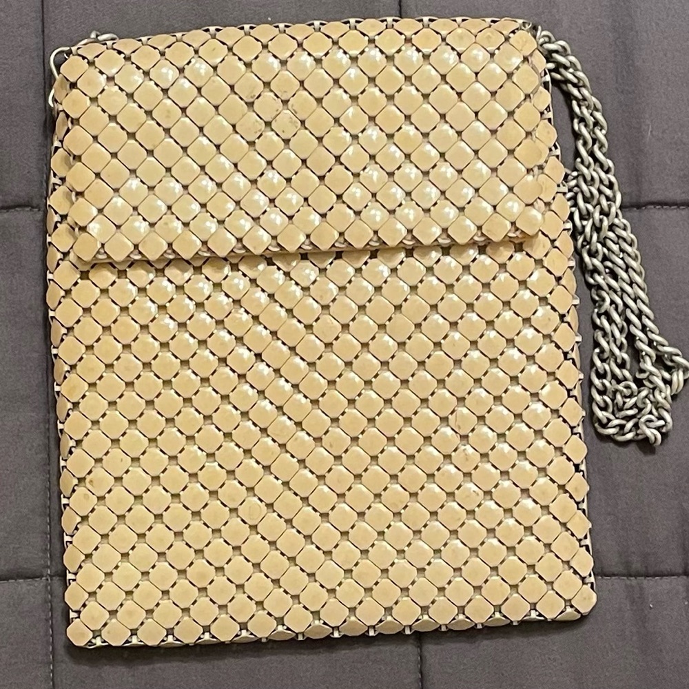 Vintage metal enamel purse